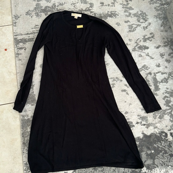 Michael Kors Dresses & Skirts - Michael Kors black long sleeve knit sweater dress